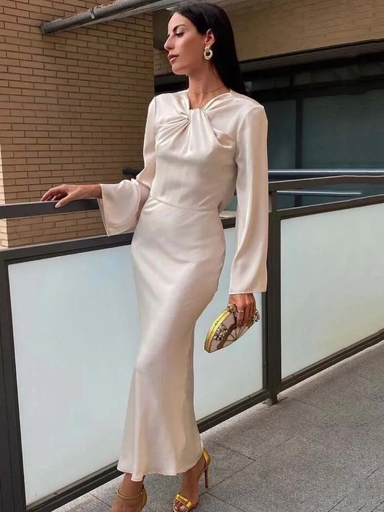 Serisa – Maxi-Kleid mit langen Ärmeln